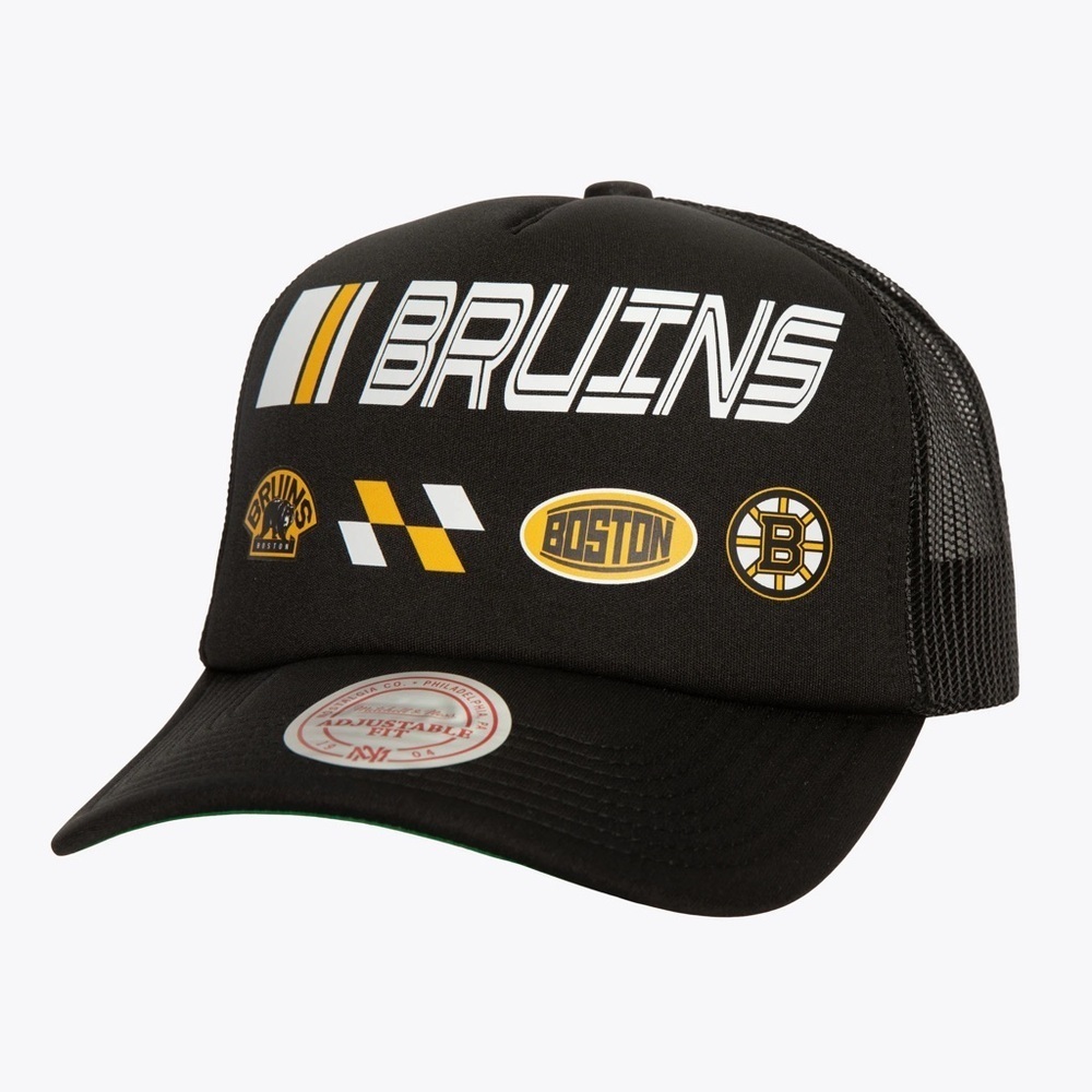 Mitchell & Ness Bruins Black and Yellow Cap